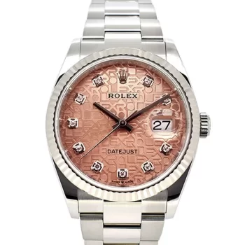 ロレックス　ROLEX　デイトジャスト36　126234G　10Pダイヤ　ピンク　ホリコンピューター　36mm メンズ