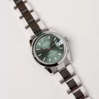 ロレックス デイトジャスト 278240 ミントグリーン 31mm ボーイズ