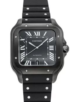 カルティエ サントス ドゥ カルティエ ウォッチ LM WSSA0039 ブラック メンズ