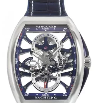 フランクミュラー ヴァンガード ヨッティング ７デイズ パワーリザーブ スケルトン V45S6SQT YACHTING メンズ