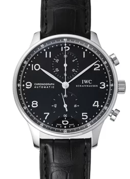 IWC ポルトギーゼ クロノグラフ IW371447 ブラック メンズ