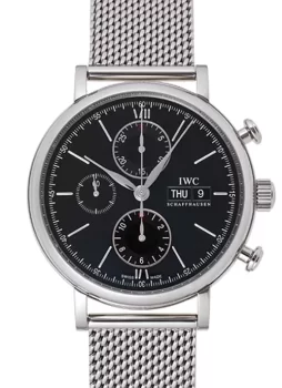 IWC ポートフィノクロノ IW391010 ブラック メンズ