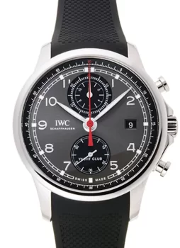 IWC ポルトギーゼ ヨットクラブ クロノグラフ IW390503 グレー/ブラック メンズ