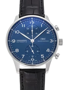 IWC ポルトギーゼ クロノグラフ IW371491 ブルー メンズ