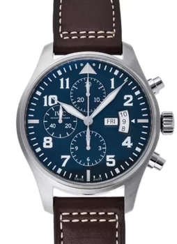 IWC パイロットウォッチ クロノグラフ プティ プランス IW377706 ブルー メンズ