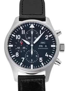 IWC パイロットウォッチ クロノグラフ IW377709 ブラック メンズ