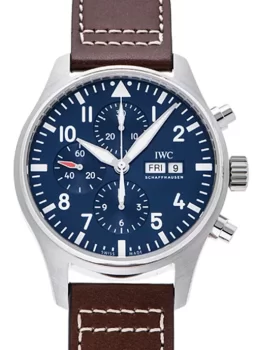 IWC パイロットウォッチ クロノグラフ プティ プランス IW377714 ブルー メンズ