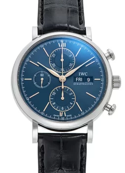 IWC ポートフィノ クロノグラフ IW391036 ブルー メンズ