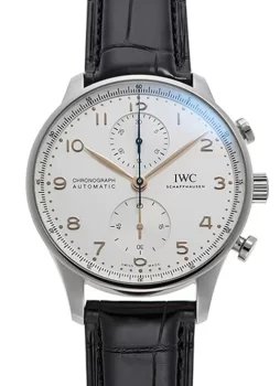 IWC ポルトギーゼ クロノグラフ IW371604 シルバー メンズ