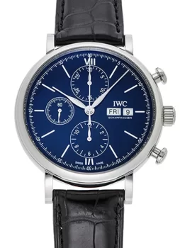 IWC ポートフィノ クロノグラフ 150イヤーズ IW391023 ブルー メンズ