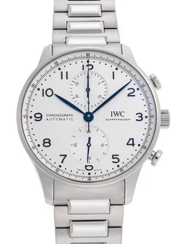 IWC ポルトギーゼ クロノグラフ IW371617 シルバー メンズ